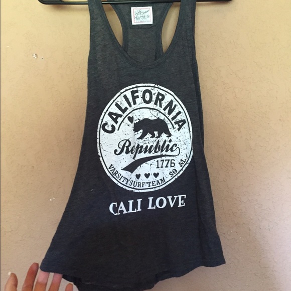 Grey racerback tank