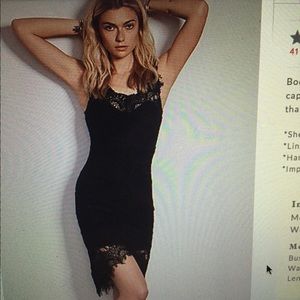 Free people black lace dress