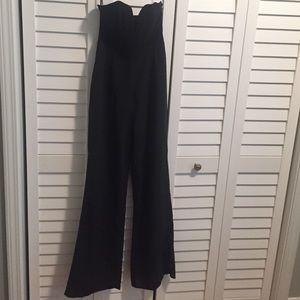 Wide leg black sweetheart top jumpsuit!