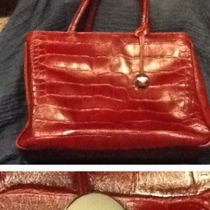 Furla red handbag