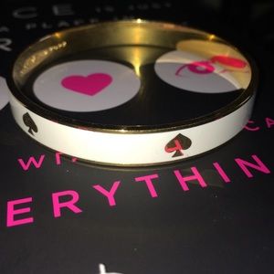 kate spade white bangle