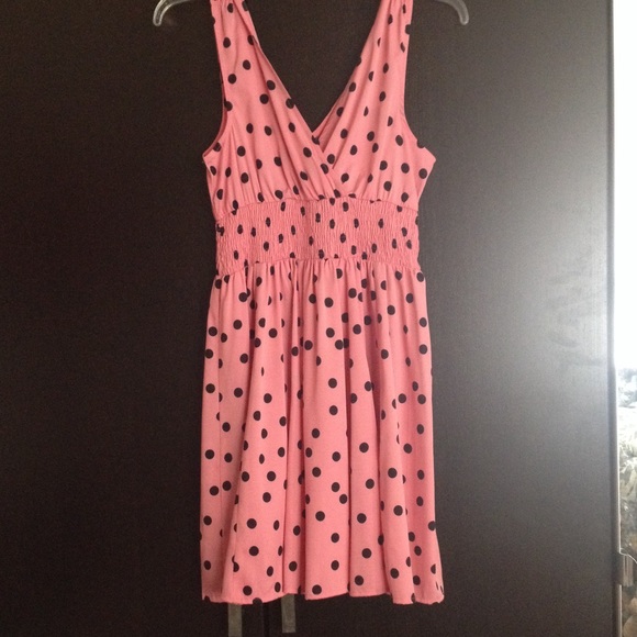 Barbie pink Polk-a-dot dress