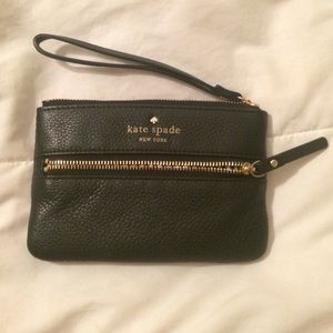 Kate Spade black wristlet