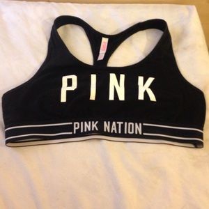 Pink nation sports bra