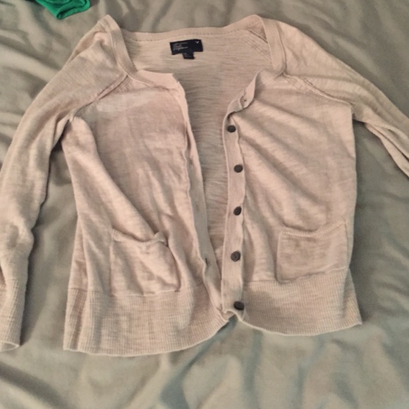 Light gray cardigan