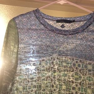 Large Prana sheer workout/yoga shirt.