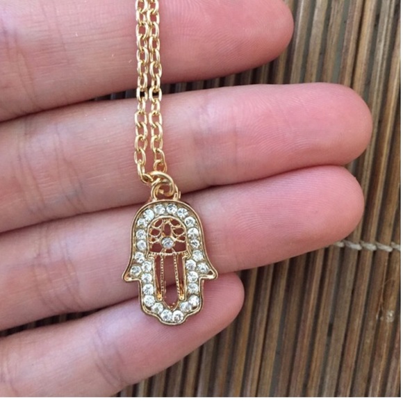 Hamsa hand necklace for Elise