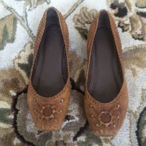 Frye leather flats size 7 1/2