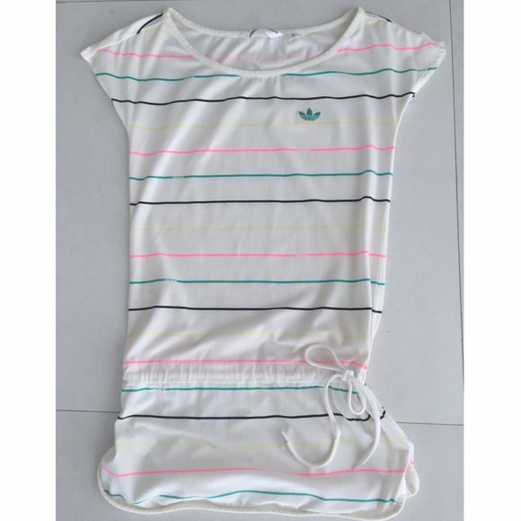 Adidas shirt w/ stripes