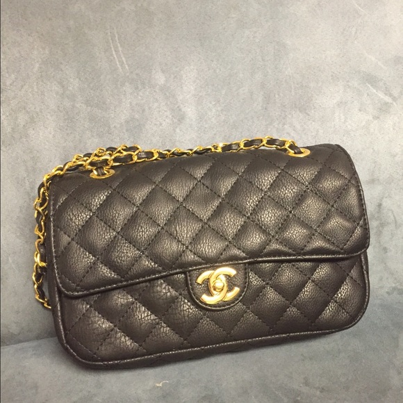 Quilted Black Handbag
