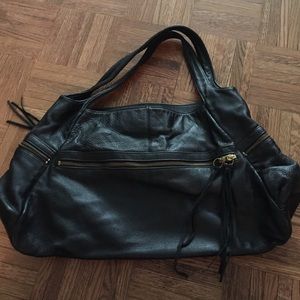 Foley and Corinna black leather bag
