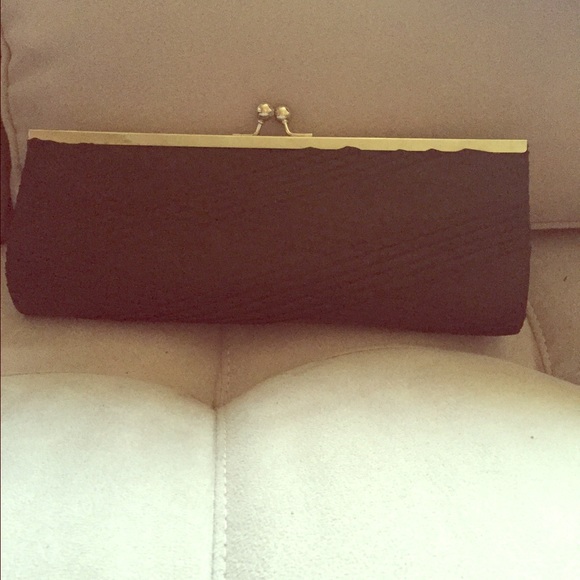 Black evening clutch NWOT
