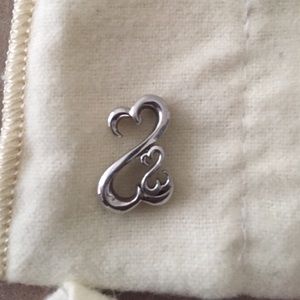 Open Hearts Family Necklace Sterling Silver