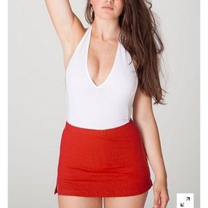 Cotton jersey spandex skort.