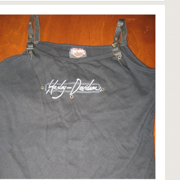 😎 Black Crop Harley Davidson Tank😎