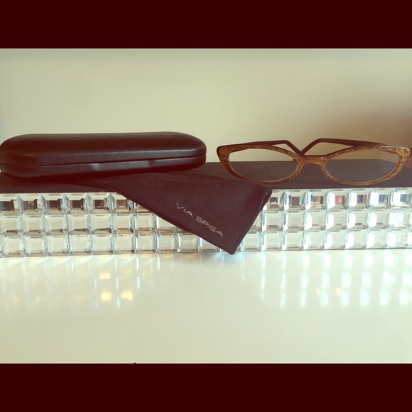 Via Spiga cat eye reading glasses