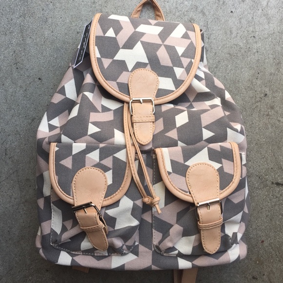 Handbags - Geo Print Backpack