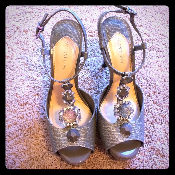 Gianni Bini Embellished Platform Stiletto