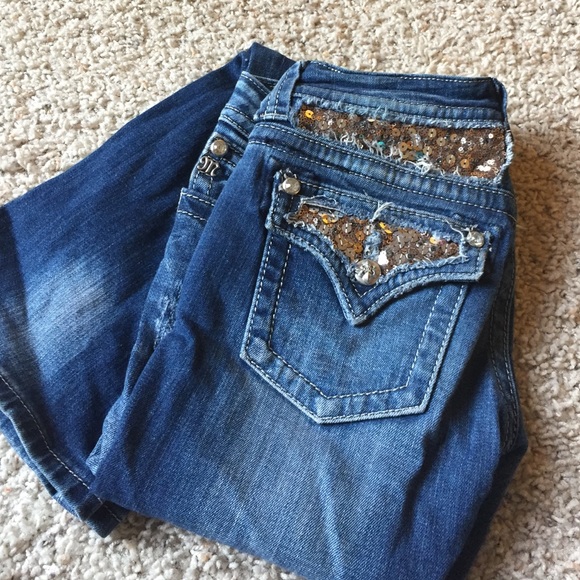 Miss Me Sequin Bootcut