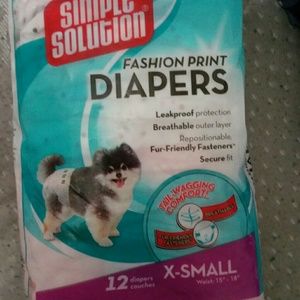 Girl dog diapers  xsmall