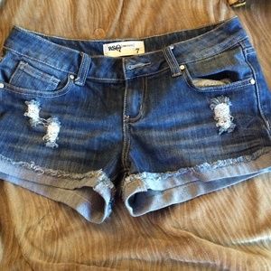 Denim shorts