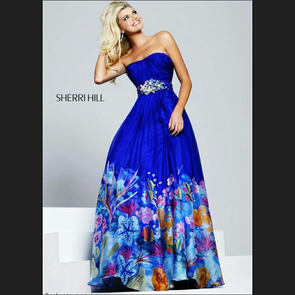Royal Blue Sherri Hill  Prom dress