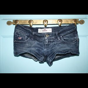dark wash jean shorts