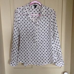 J. Crew polka dot popover