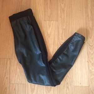 Calvin Klein leather leggings