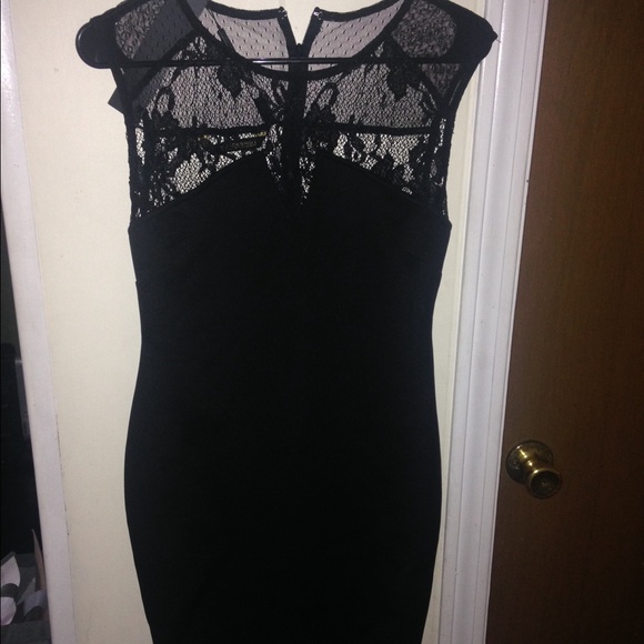 Black mini dress