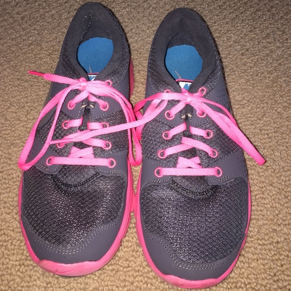 Grey and Pink Nikes