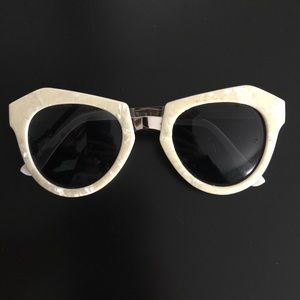 TopShop Sunglasses - White / silver Sunnies
