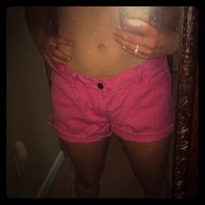 Hot pink Old Navy cut off shorts