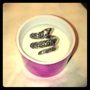 Sterling Silver Snake Ring size 8