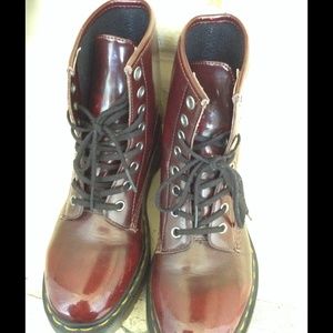 Red doc martens