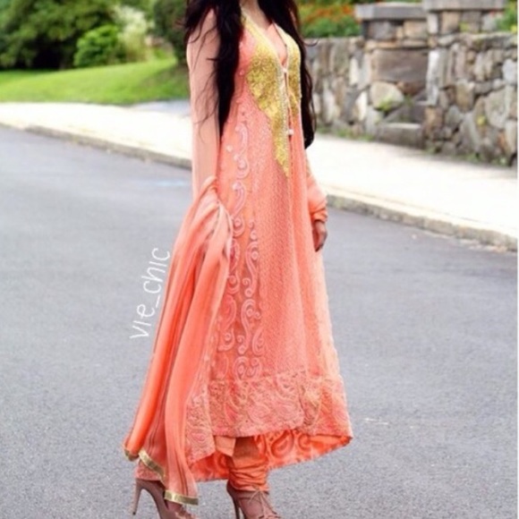 Gorgeous peach dress