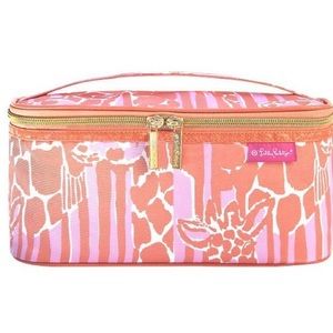 Lilly for Target Giraffeey train case/makeup bag