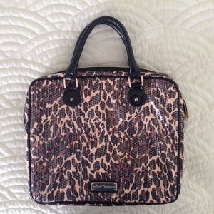 Zebra print computer bag