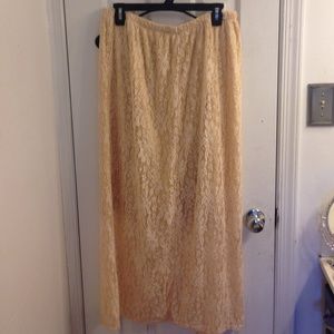 Lace maxi skirt