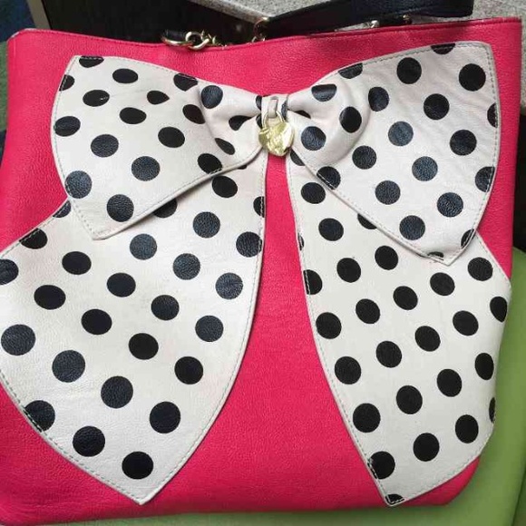 Pink Betsey Johnson Bow Bag