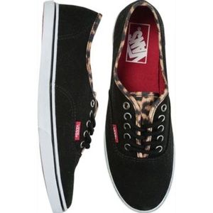 Black & Cheetah print VANS
