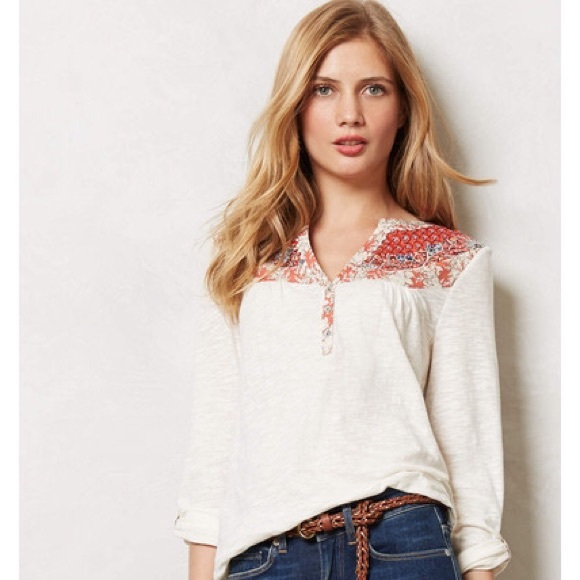 Anthropologie 'Troubadour Rancher' Long-Sleeve Top