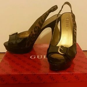 Guess Cheetah Platform Pumps