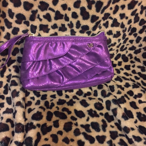 Victoria secret clutch in purple. Never been used.