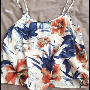 floral crop top