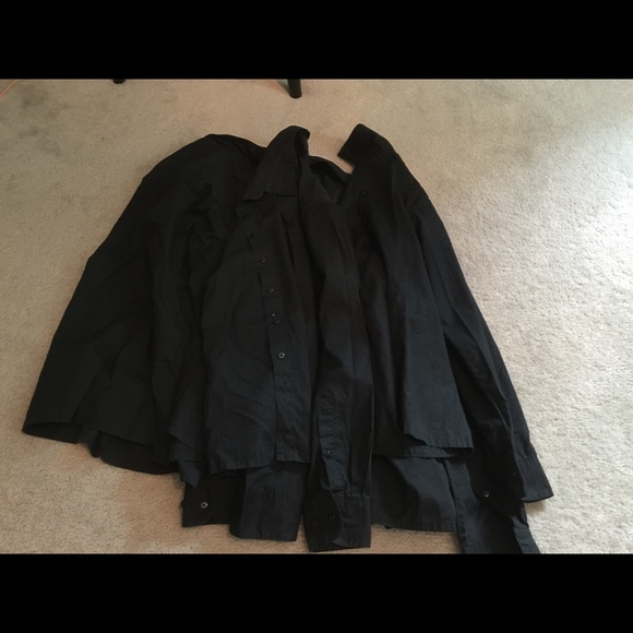 Lot of 4 long sleeved dress shirts