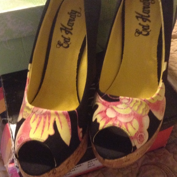 Ed hardy wedges
