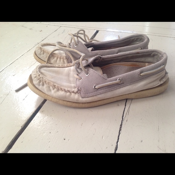 Sperry Shoes - Unique color! canvas sperry topsiders boatshoes