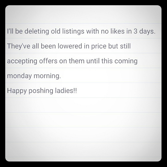 All old listings must go :)
