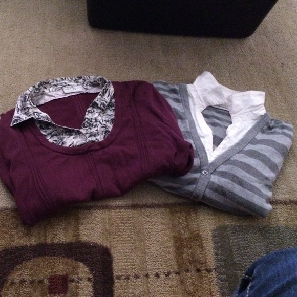 2 extra-large studio  works sweaters